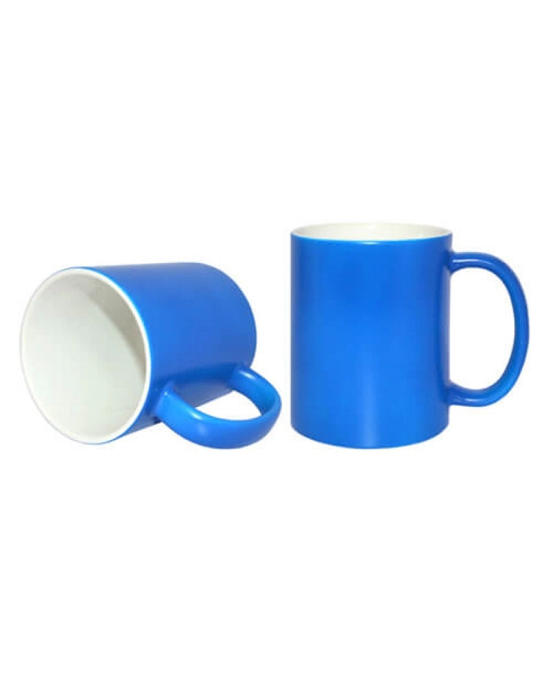 Caneca Fluorescente 11 oz Azul Mate para sublimação