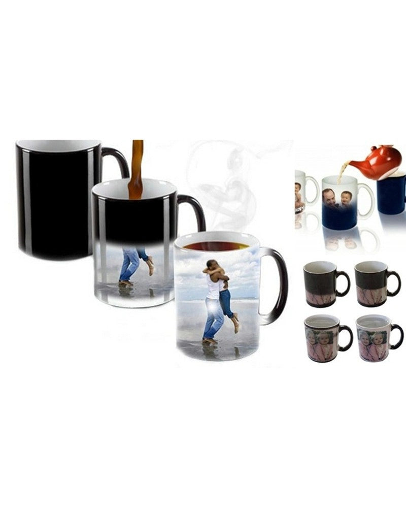 Caneca Mágica Preto Mate para Sublimação