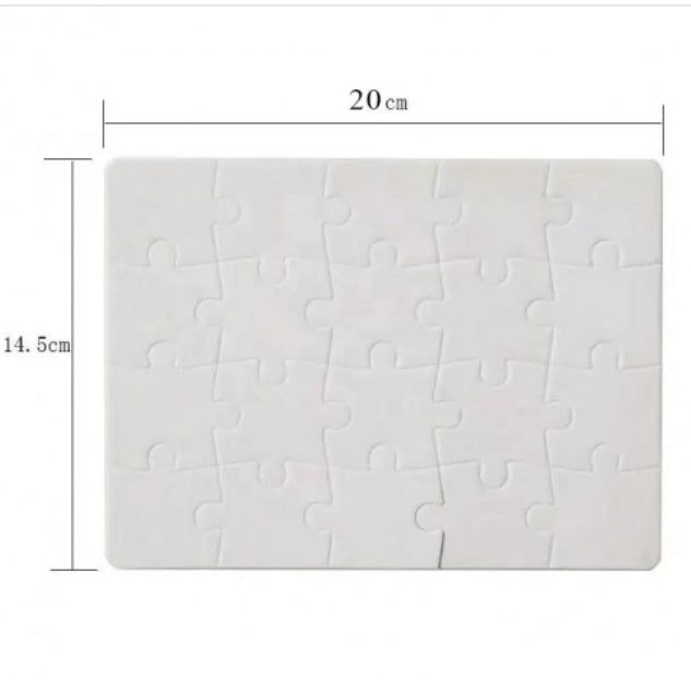 Puzzle branco para sublimação 20 x 14,5 cm - 20 pcs