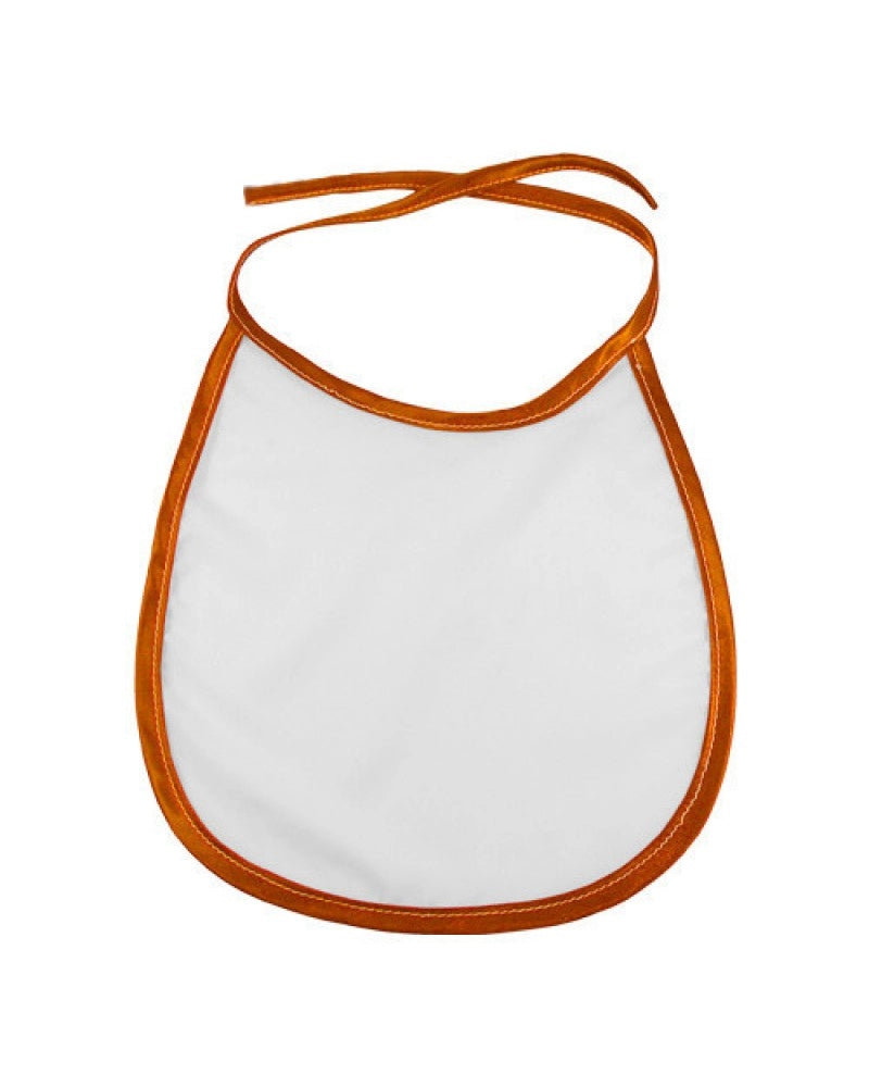Babete Infantil c/ Bordo Laranja para sublimação