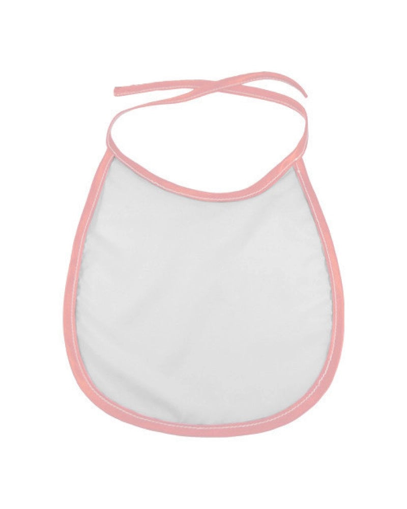 Babete Infantil c/ Bordo Rosa para sublimação