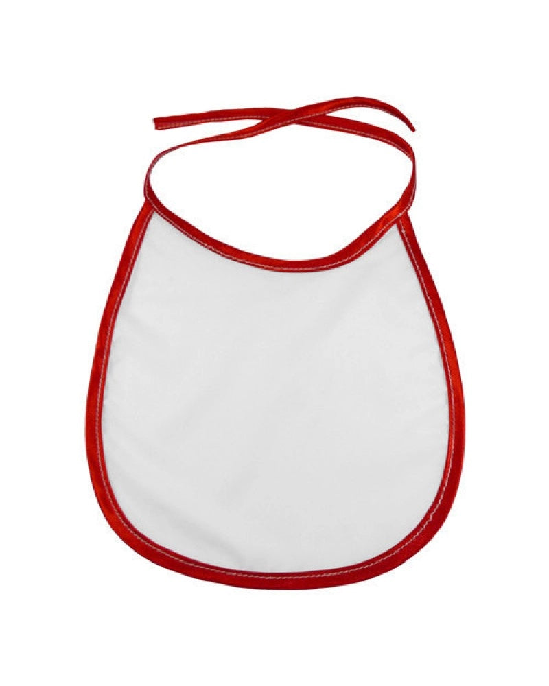 Babete Infantil c/ Bordo Vermelho para sublimação