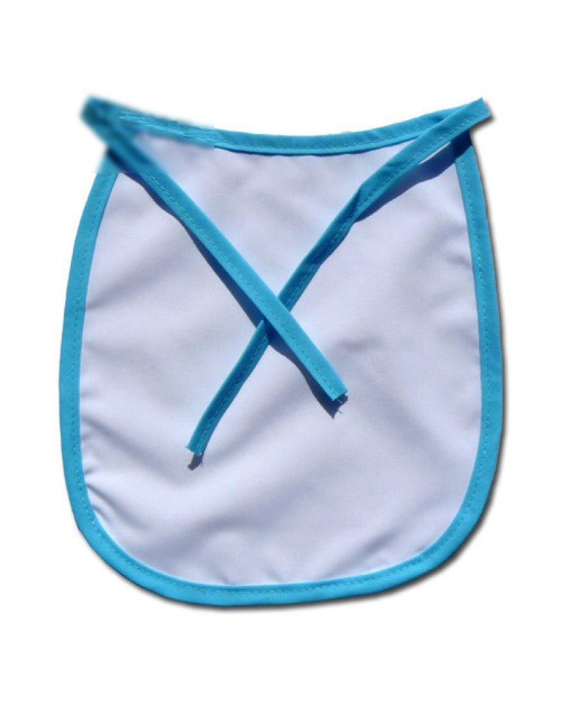 Babete Infantil Premium c/ Bordo Azul Turquesa para sublimação