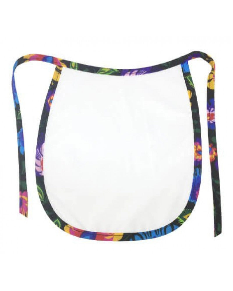 Babete Infantil Premium c/ Bordo Floreado Escuro para sublimação