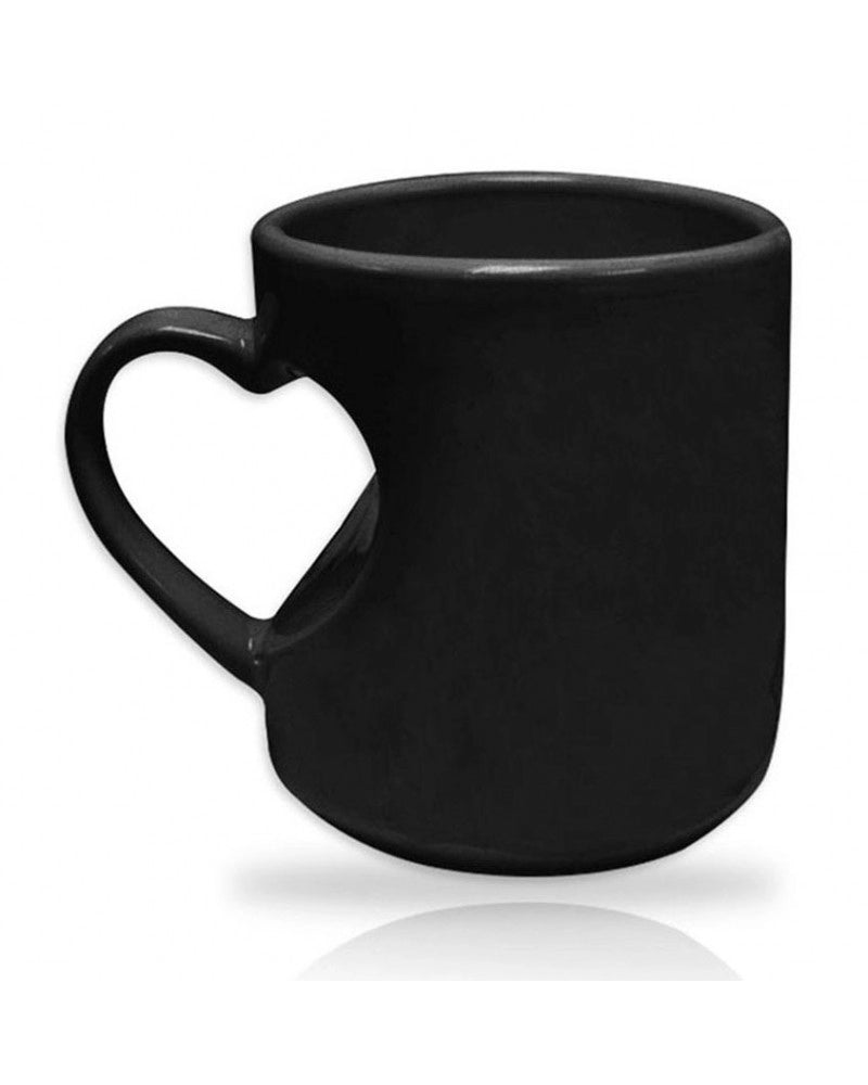 Caneca Mágica Preto c/ Coração Moldado para sublimação