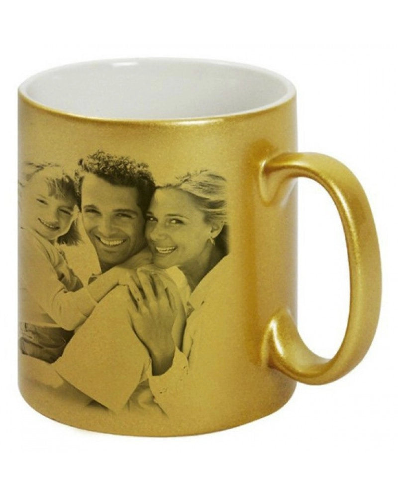 Pack 2x Caneca DOURADA em cerâmica para sublimação