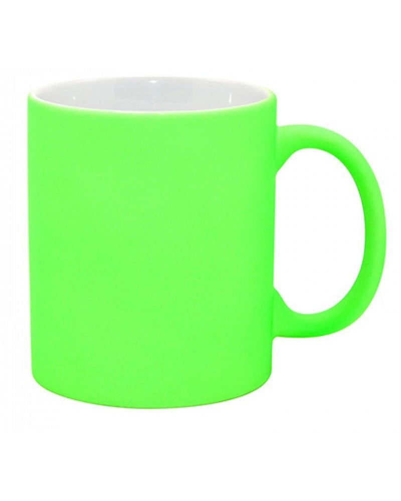 Caneca Fluorescente 11 oz Verde Mate para sublimação