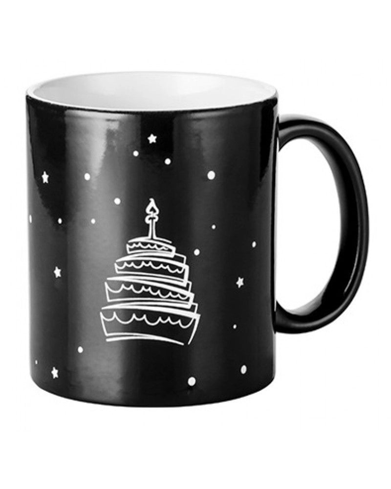 Caneca Mágica com Mensagem "Happy Birthday" para Sublimação