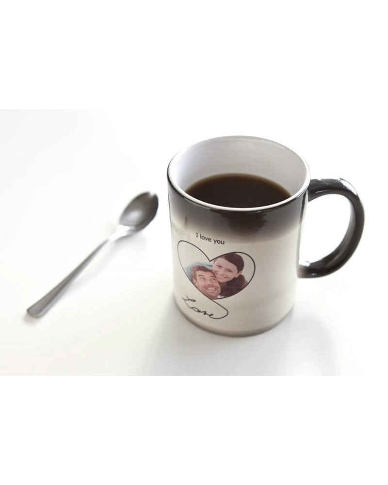 Caneca Mágica Preto Brilhante para Sublimação