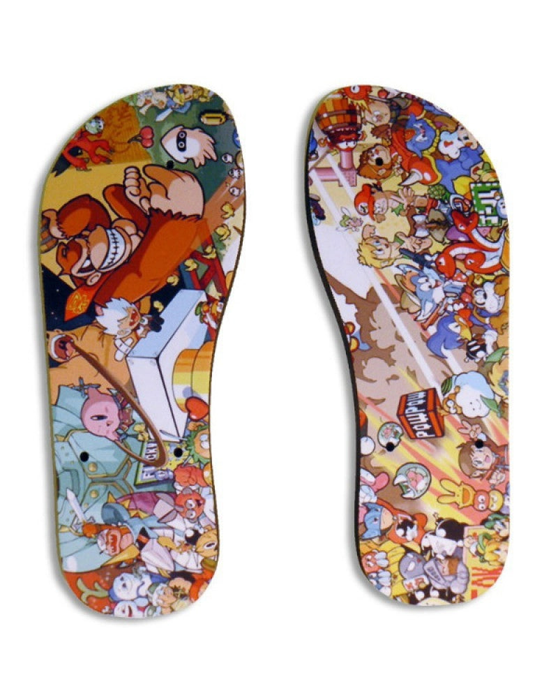 Chinelos de Praia Adulto em PRETO para sublimar