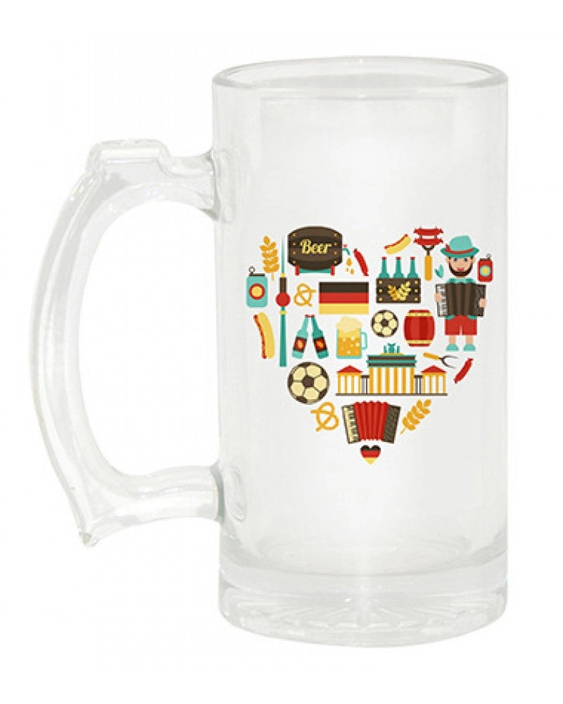 Jarro Transparente em Cristal para Cerveja de 500 ml para Sublimação