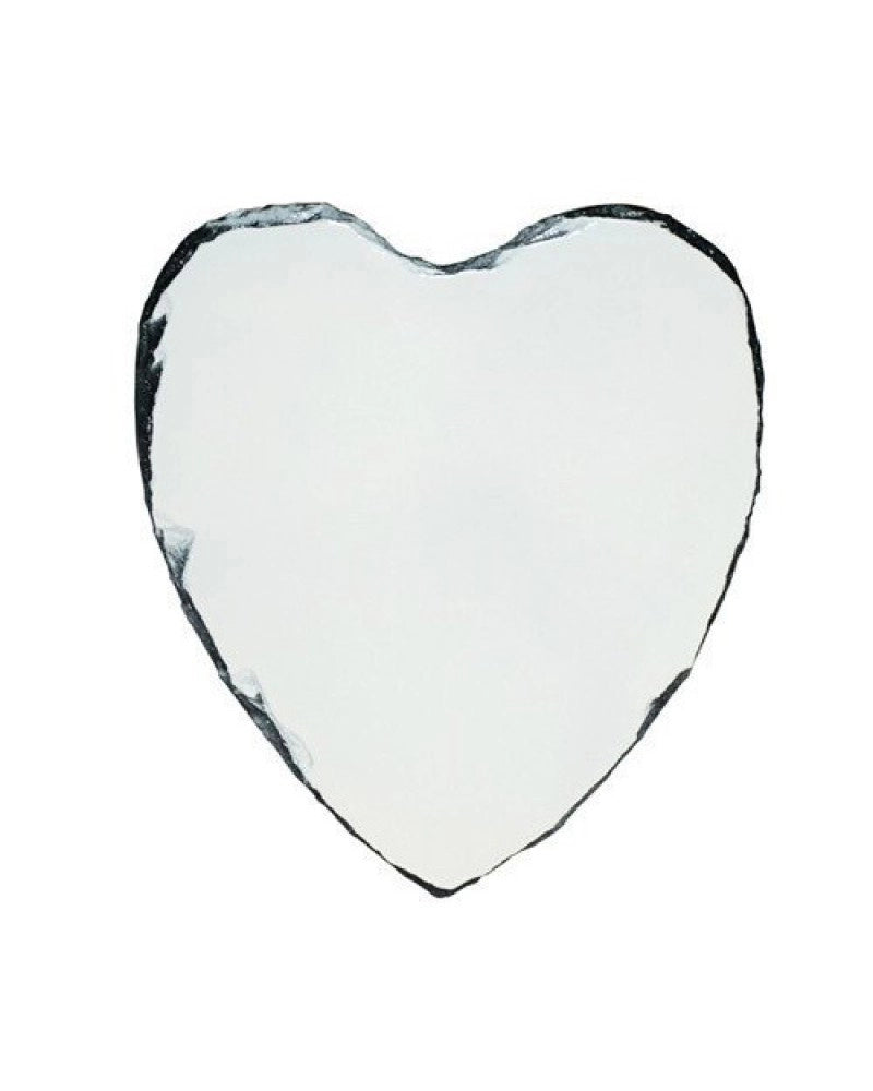 Pedra 20 x 25 cm personalizável com foto em sublimação - forma de coração