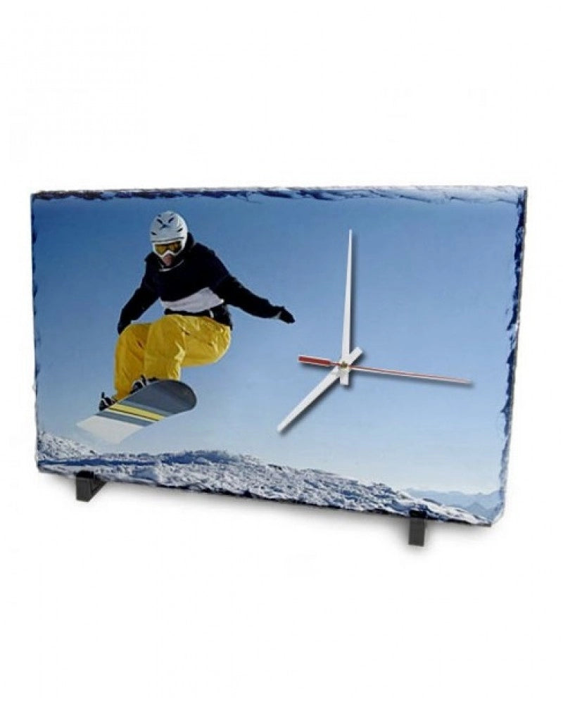 Pedra 40 x 25 com Relógio, Personalizável c/ Foto por Sublimação