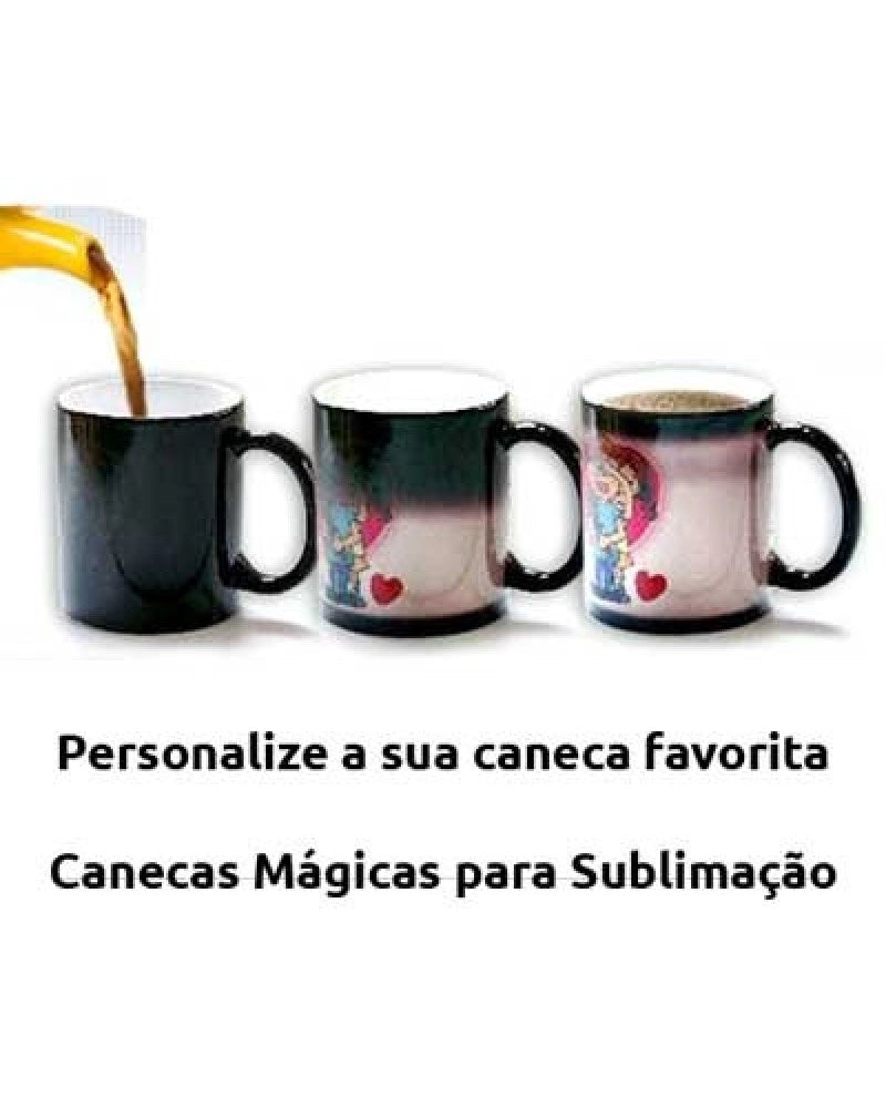 Caneca mágica azul brilhante para sublimação