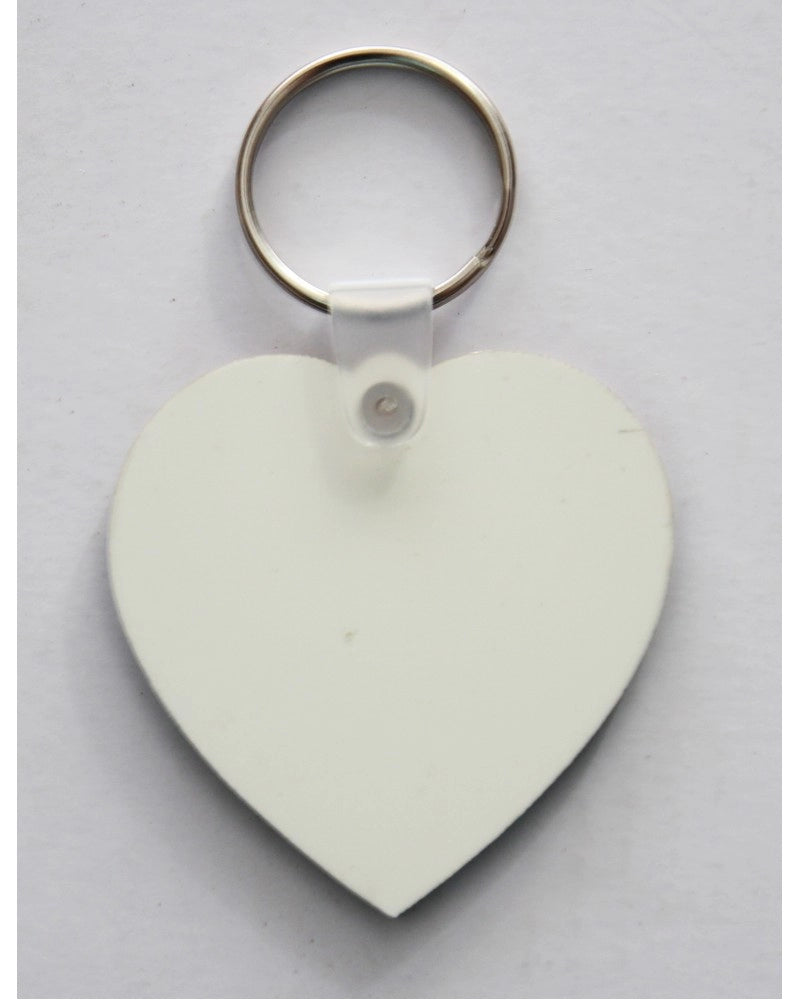 Porta-chaves em MDF Dupla Face Coração Centrado para sublimação