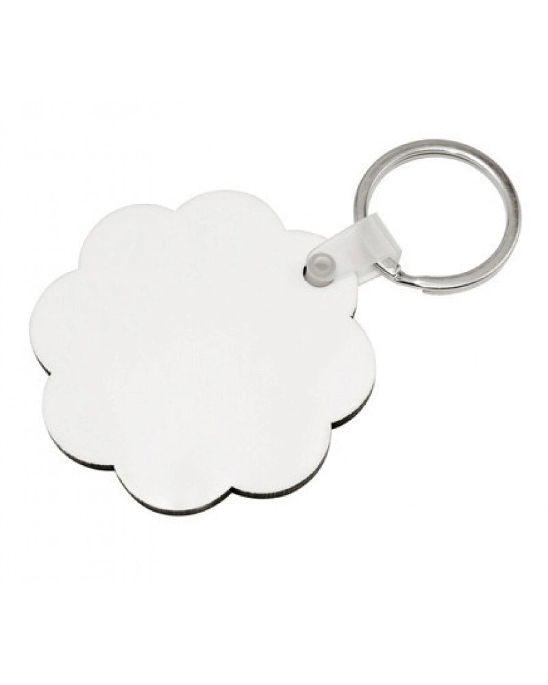 Porta-chaves em MDF Flor para sublimação