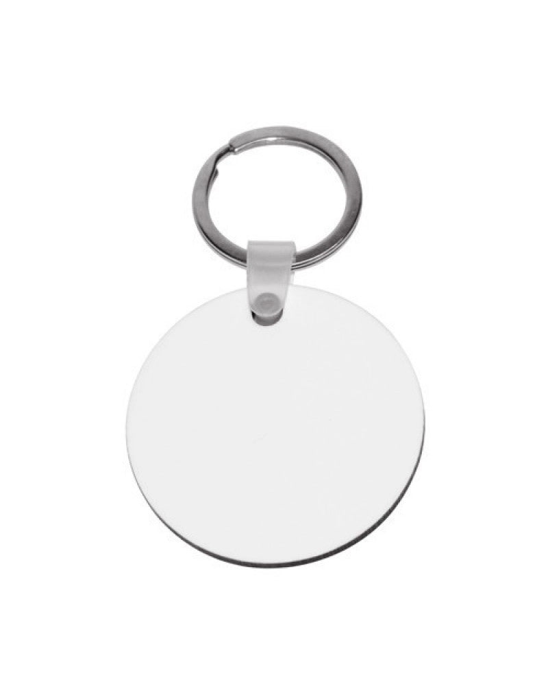 Porta-chaves em MDF Dupla Face Circular para sublimação