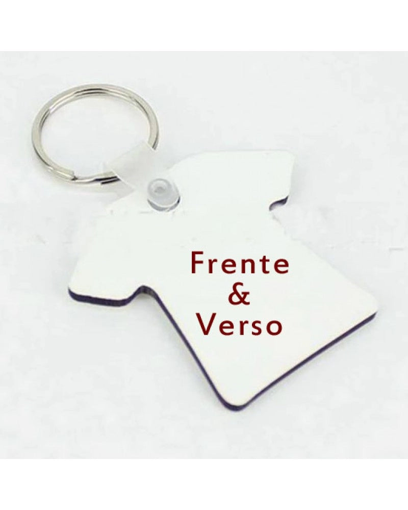 Porta-chaves em MDF T-shirt para sublimação