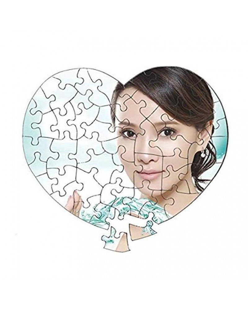 Puzzle Branco Coração para Sublimação 245 x 195 mm - 52 peças