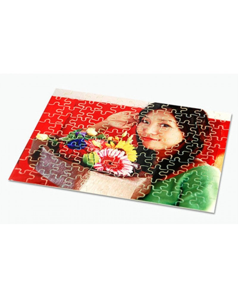 Puzzle 18 x 13 cm branco brilhante para sublimação - 12 peças