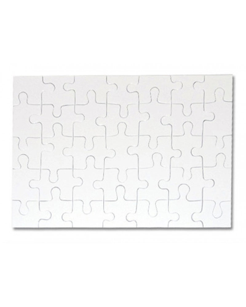 Puzzle A4 branco para sublimação - 35 pcs