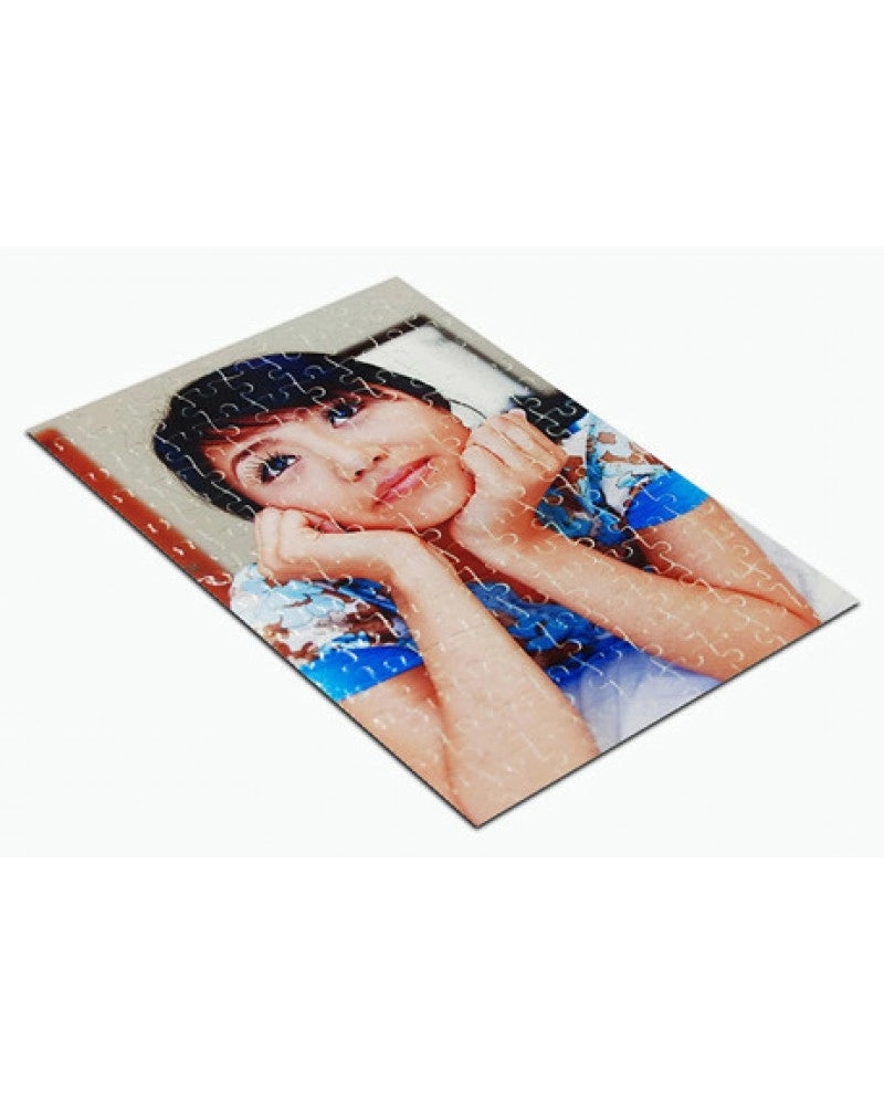 Puzzle branco para sublimação 20 x 14,5 cm c/ Moldura - 80 pcs