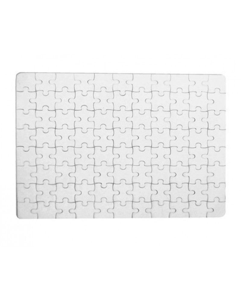 Puzzle branco para sublimação 20 x 14,5 cm c/ Moldura - 80 pcs