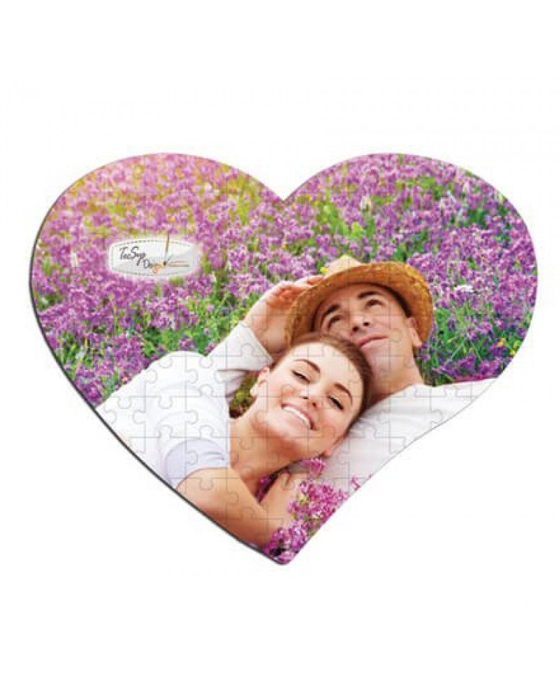 Puzzle Branco Coração A3, 112 peças para Sublimação