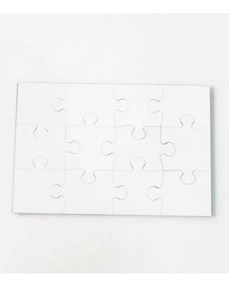 Puzzle Infantil em MDF 20 x 25 cm para sublimação - 12 pcs