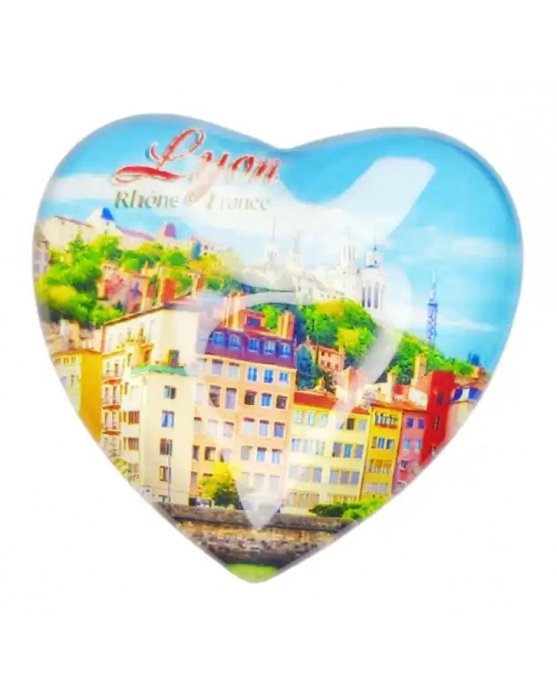 Vidro em Coração 3D Magnetizado para Sublimar, 60 x 60 mm