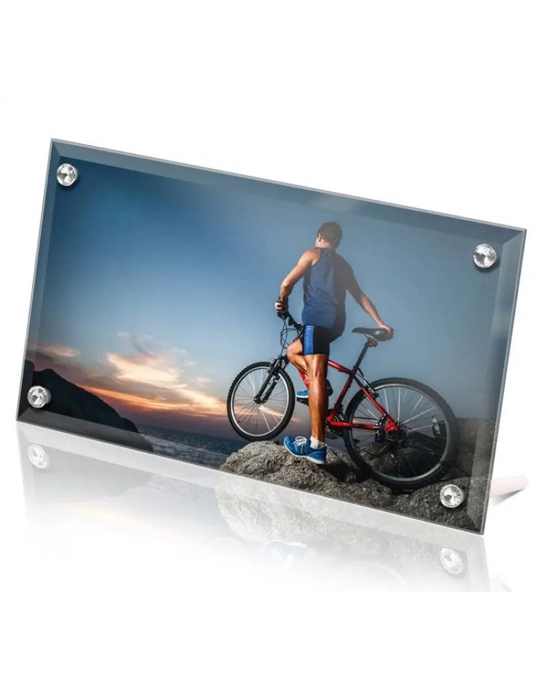 Vidro 30 x 16 cm c/ Bordo Bisselado p/ personalizar com foto por sublimação