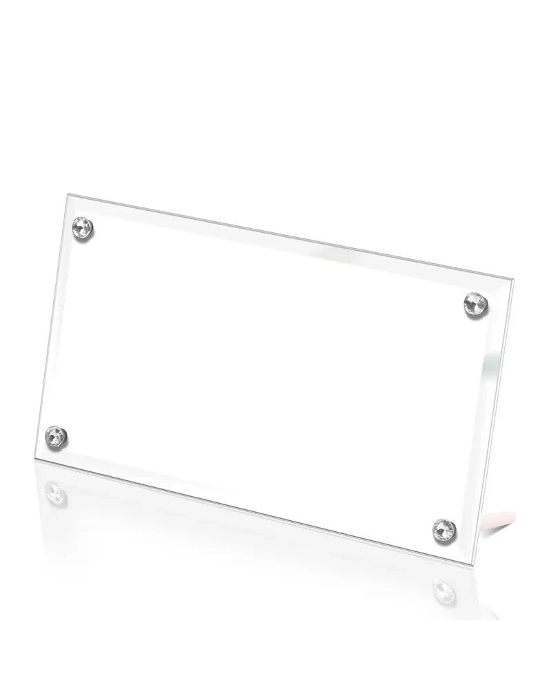 Vidro 30 x 16 cm c/ Bordo Bisselado p/ personalizar com foto por sublimação