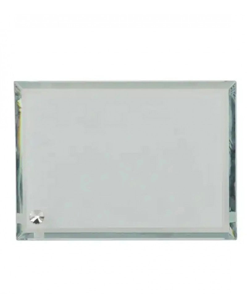 Vidro 177 x 128 x 10 mm para personalizar com foto por sublimação, margens bisseladas